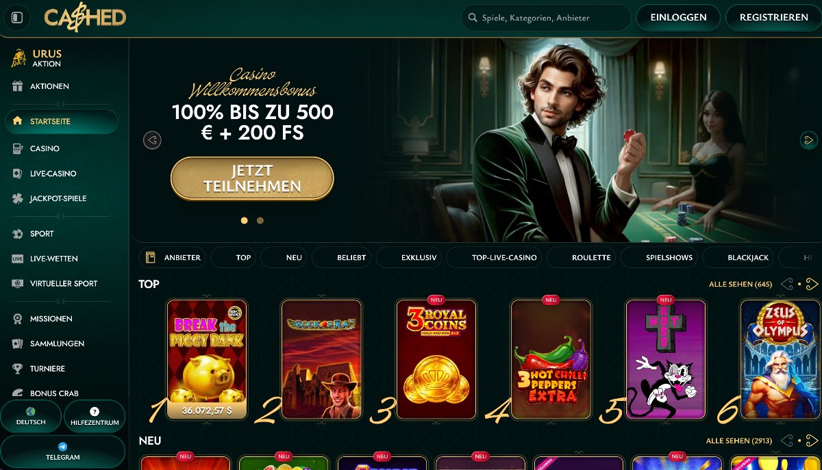 Cashed Online Casino